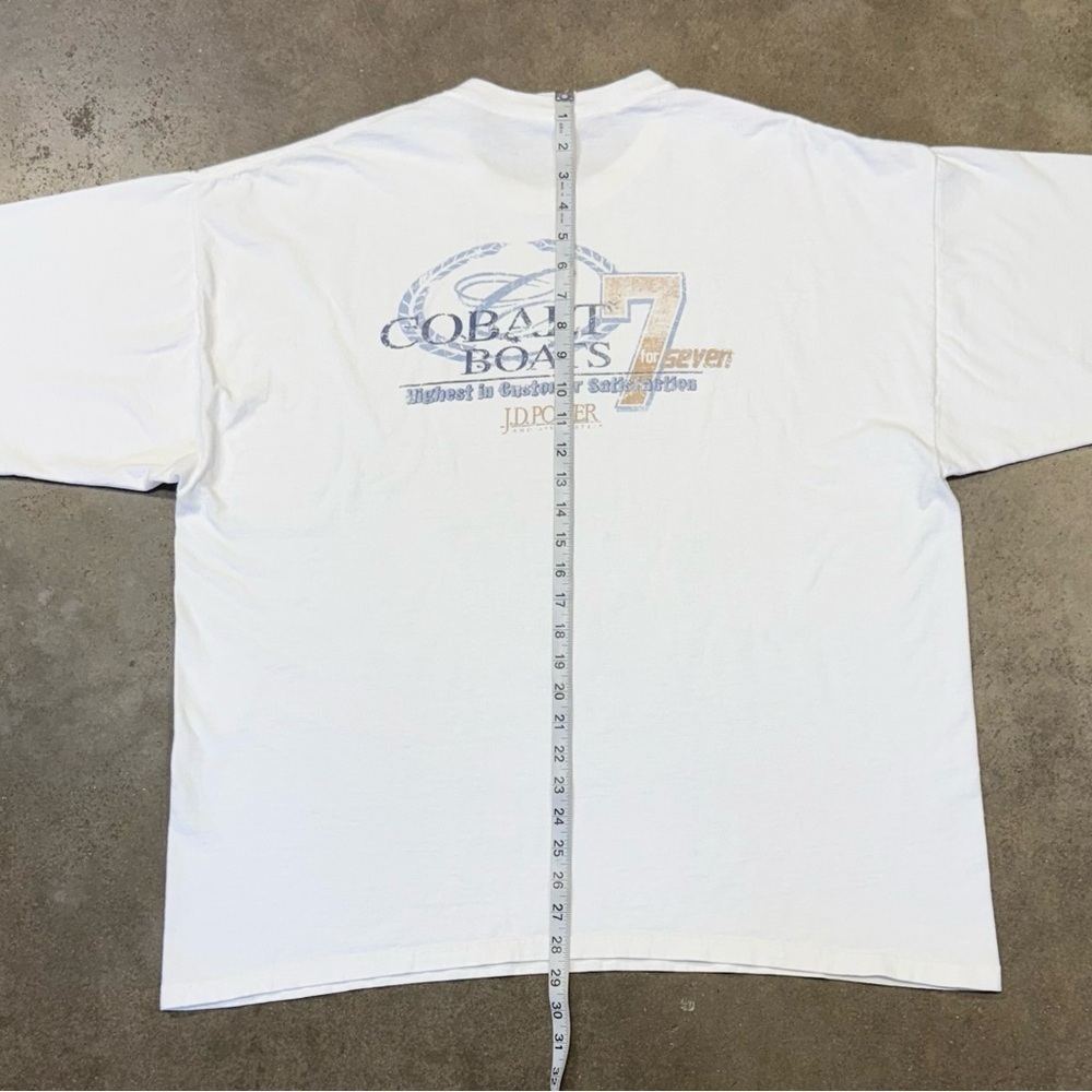 Vintage 2008 Cobalt Boats T-Shirt 2XL Gildan Cotton USA Marine Boating - Picture 8 of 8